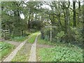 Footpath sign at Holworth House