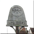 TL8645 : Long Melford village sign by Adrian S Pye