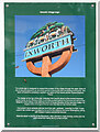 TL9370 : Ixworth village sign information plaque by Adrian S Pye