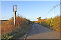 Aldham village sign and The Street