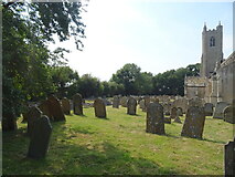 TF5315 : Graveyard, St John's Church, Terrington St John by JThomas