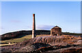 SC2577 : Chimney and ruined mine building at Beckwith's Mine by Trevor Littlewood