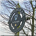 TG2128 : Banningham village sign by Adrian S Pye