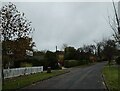 Looking westwards in Hare Hill Close