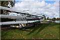 Thames path at Radley College Boathouse