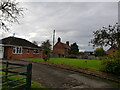 Houses next to Sinton Farm