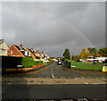 Faint rainbow over Malpas, Newport