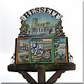 Hessett village sign (north)