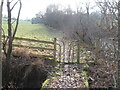 Path and stile beside River Nethan