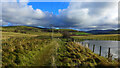 On the path of the old Caledonian Railway route from Biggar to Broughton