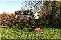 TM3193 : Hedenham village sign by Adrian S Pye