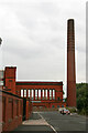 Durban Mill, Hollinwood - engine house and chimney