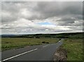 A panoramic view down the road to Healeyfield