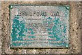 SK9671 : Commemoration plaque on the Brayford Way Bridge by Oliver Mills