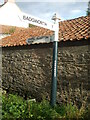 Signpost for Badgworth and Chapel Allerton