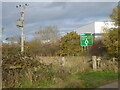 SO8855 : Sign on the A4440, Worcester by Chris Allen