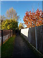 Alleyway between Foxhunter Close and Laurel Wood Road