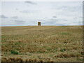 Straw stack in a stubble field, Little Oakley