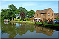 Canalside house and garden near Coven in Staffordshire