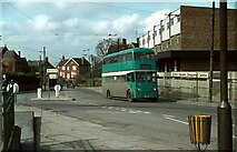 NZ5518 : Teesside trolleybus T287 at Eston Square – 1971 by Alan Murray-Rust