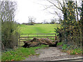 Field entrance from Newtown Road, Worcester