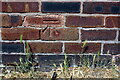 Benchmark on the side of Silloth Bowls and Social Club