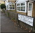 Post Office Terrace name sign, Ponthir, Torfaen