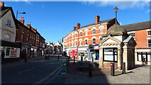 SK0933 : Uttoxeter - Market Place & Market Street by Colin Park