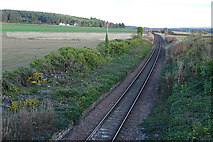 NJ1361 : Inverness to Aberdeen Railway Line by Anne Burgess