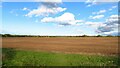 Ploughed field & Norfolk landscape between Holt Rd & Mill Lane, Dereham