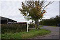 Road sign near Home Farm