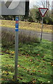 SO4007 : Cycle Route 423 direction sign, Usk Road, Raglan by Jaggery