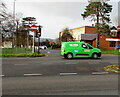 ST3091 : Vivid green van, Malpas Road, Newport by Jaggery