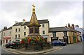NY2548 : Market Place cross at junction of High Street, West Street and King Street by Luke Shaw