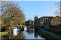 Leeds and Liverpool Canal, looking east from Gawflat Bridge