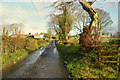 Muddy along Dunbiggan Road