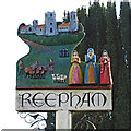 TG1022 : Reepham village sign by Adrian S Pye