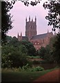 SO8454 : Worcester Cathedral from across the Severn by Martin Tester