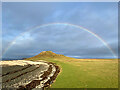 NG2255 : Rainbow over Cnoc MÃ²r a' Ghrobain by John Allan