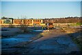 SK9671 : Surveywork on the brownfield site, Lincoln by Oliver Mills