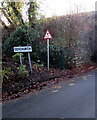 Village name sign, Bryn Road, Coychurch