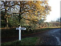 TQ6434 : Signpost on Neills Road by Marathon