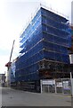 Edinburgh Castle under wraps