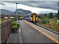 Train approaching Banavie station