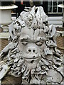 TQ0847 : Gomshall - Lion Sculpture by Colin Smith