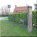 TG1309 : Marlingford village sign by Adrian S Pye