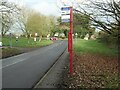 Bus stops on both sides of Crabtree Lane