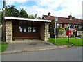 Bus stop and shelter on Fleetham Lane, Scruton