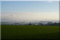 Winter view south-eastwards from Haselbech Hill