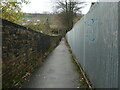 SE0623 : Public footpath heading south from the River Calder by Christine Johnstone